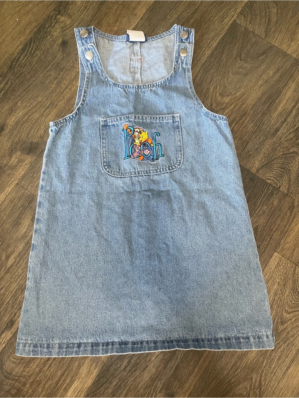 Vintage Disney Winnie Pooh Denim Jumper Dress